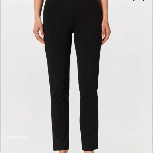 Quince Navy Extra-Stretch Straight Leg Pants - Picture 4 of 7